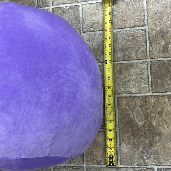 RARE 2017 Kellytoy Squishmallow Squishy Squooshems Elle the Purple Penguin, 16” - Picture 5 of 5